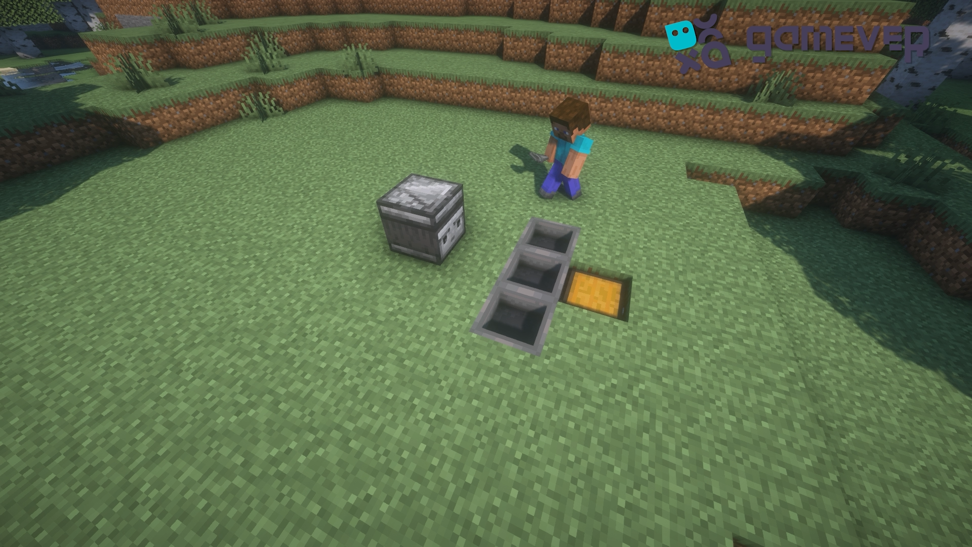 Installing hoppers and chest
