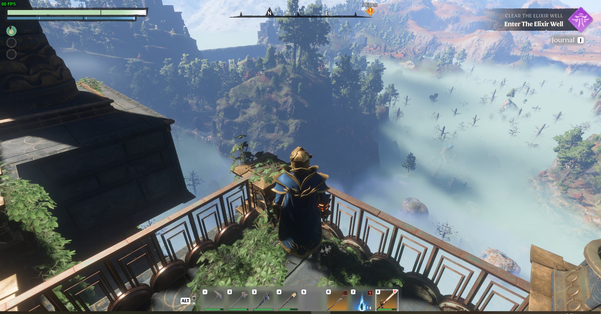 Glide from Revelwood Ancient Spire southward and dive into the Shroud.
