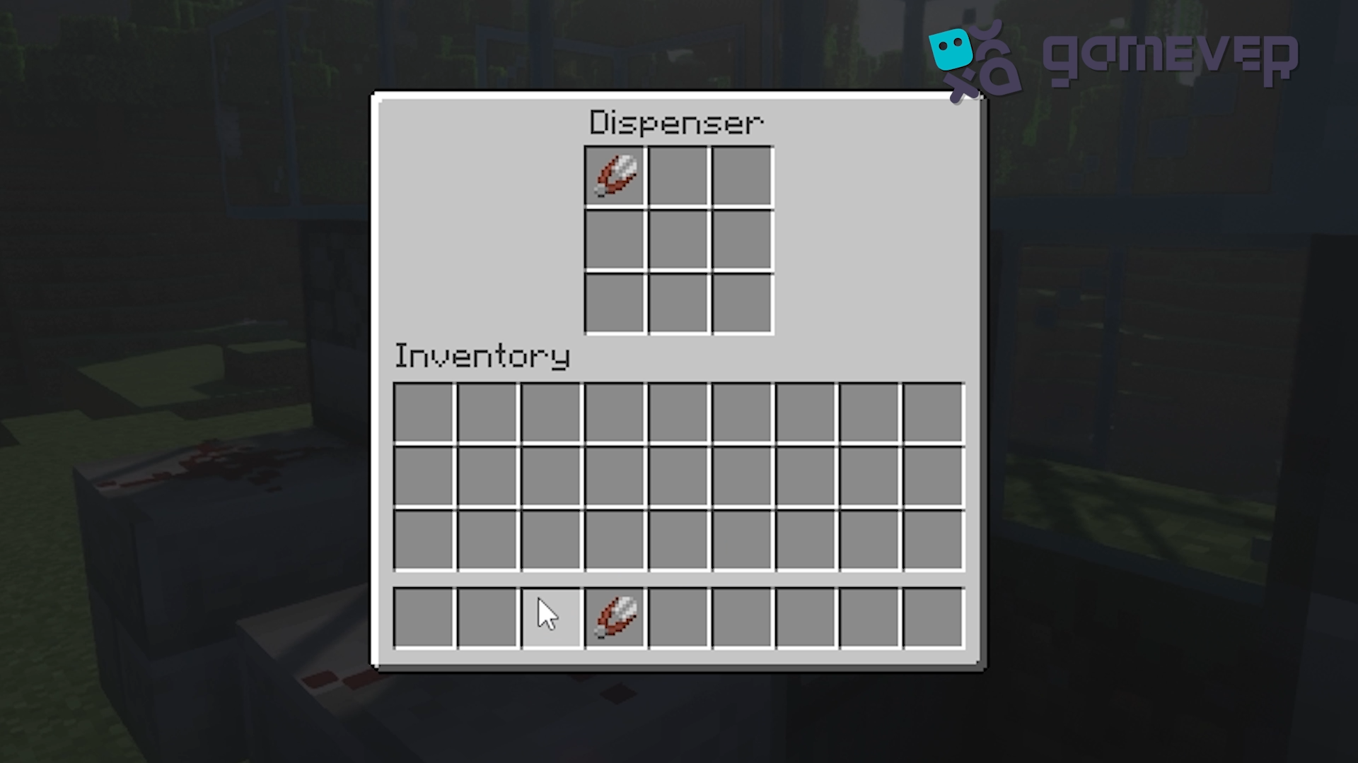 Putting the shears in the dispenser