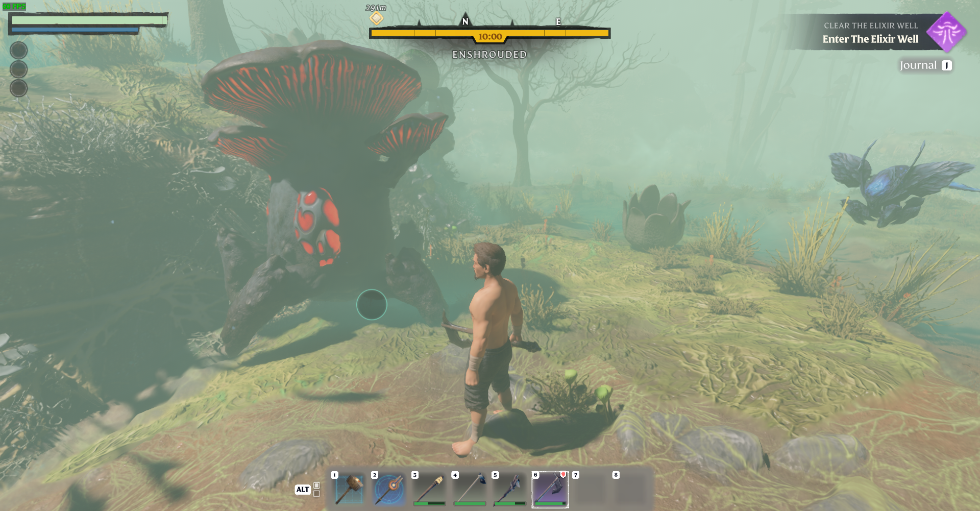 Fend off aggressive mushroom enemies to secure your Ammonia Gland supply.