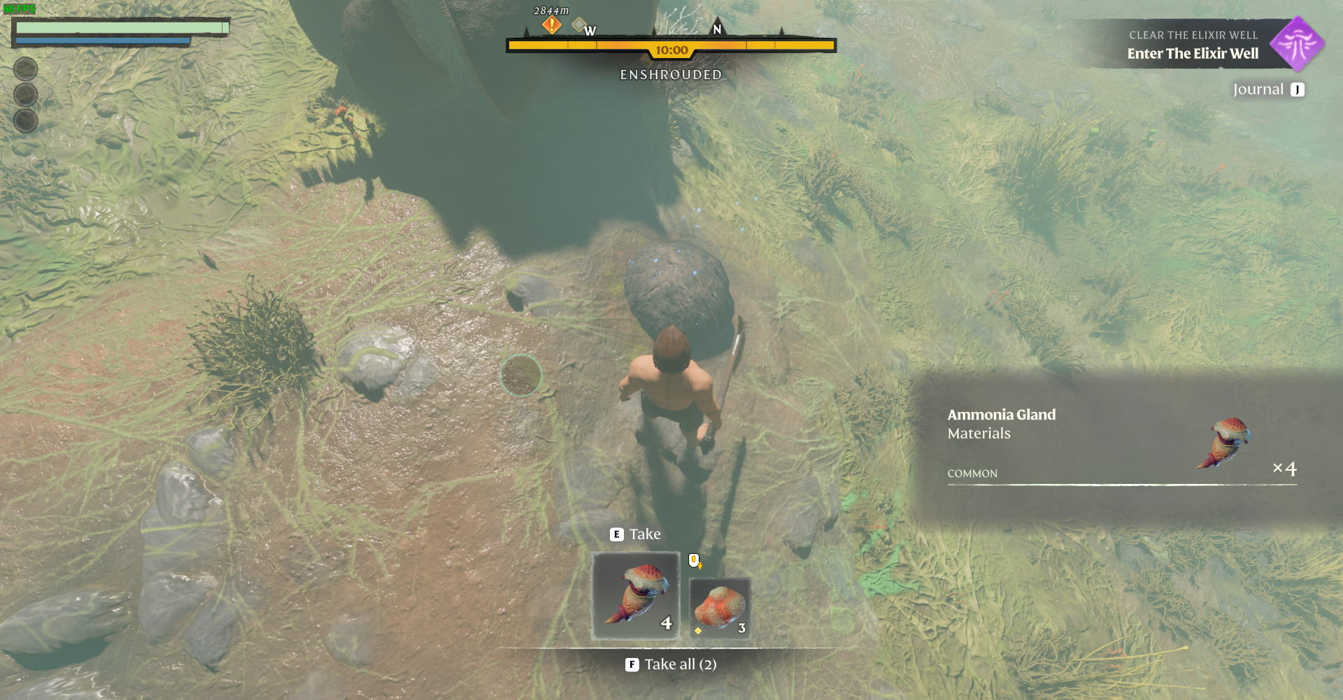 Gather Ammonia Glands for crafting and progression in Enshrouded's world.