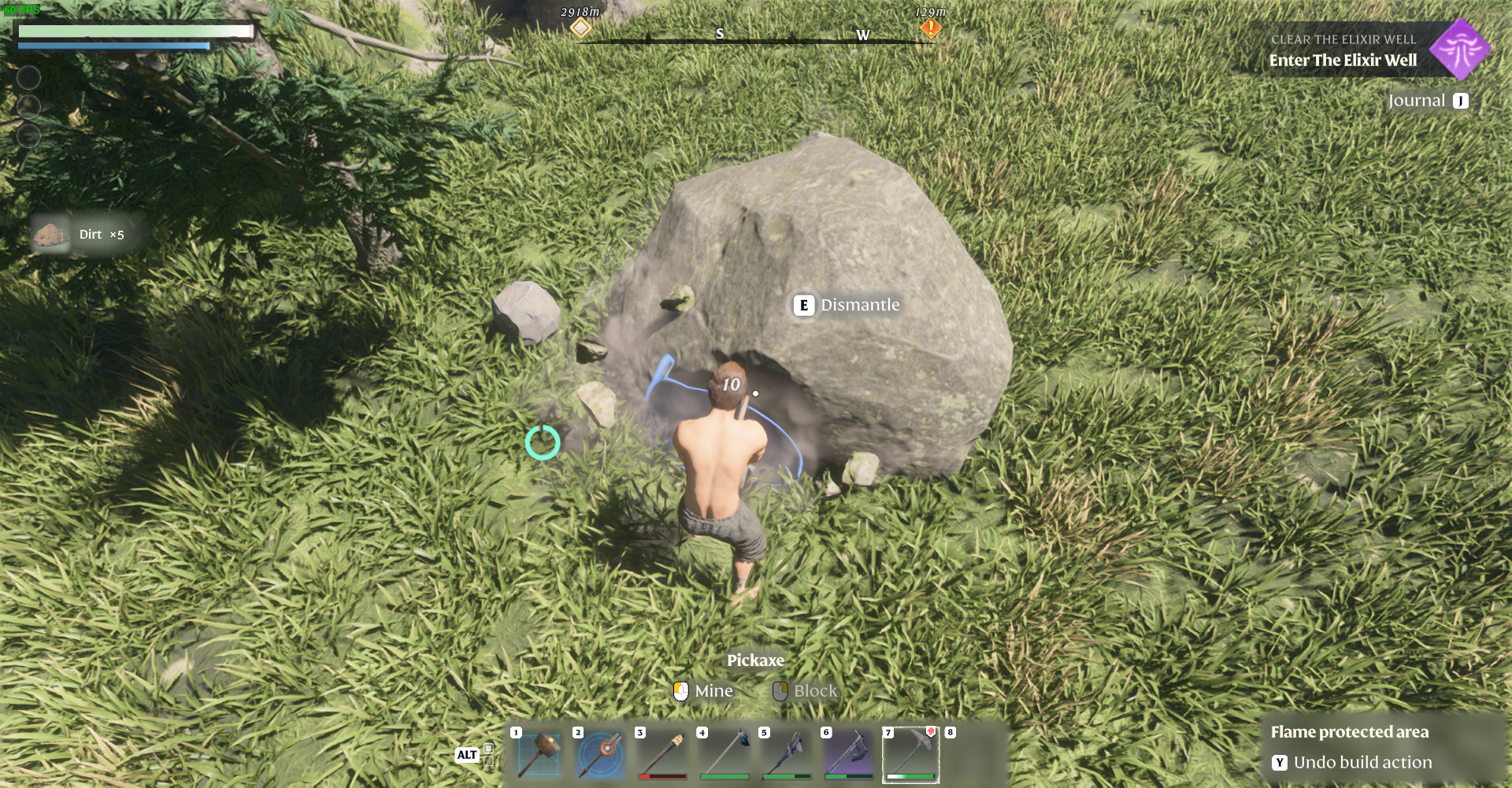 Large boulders can provide you with a lot of stones.
