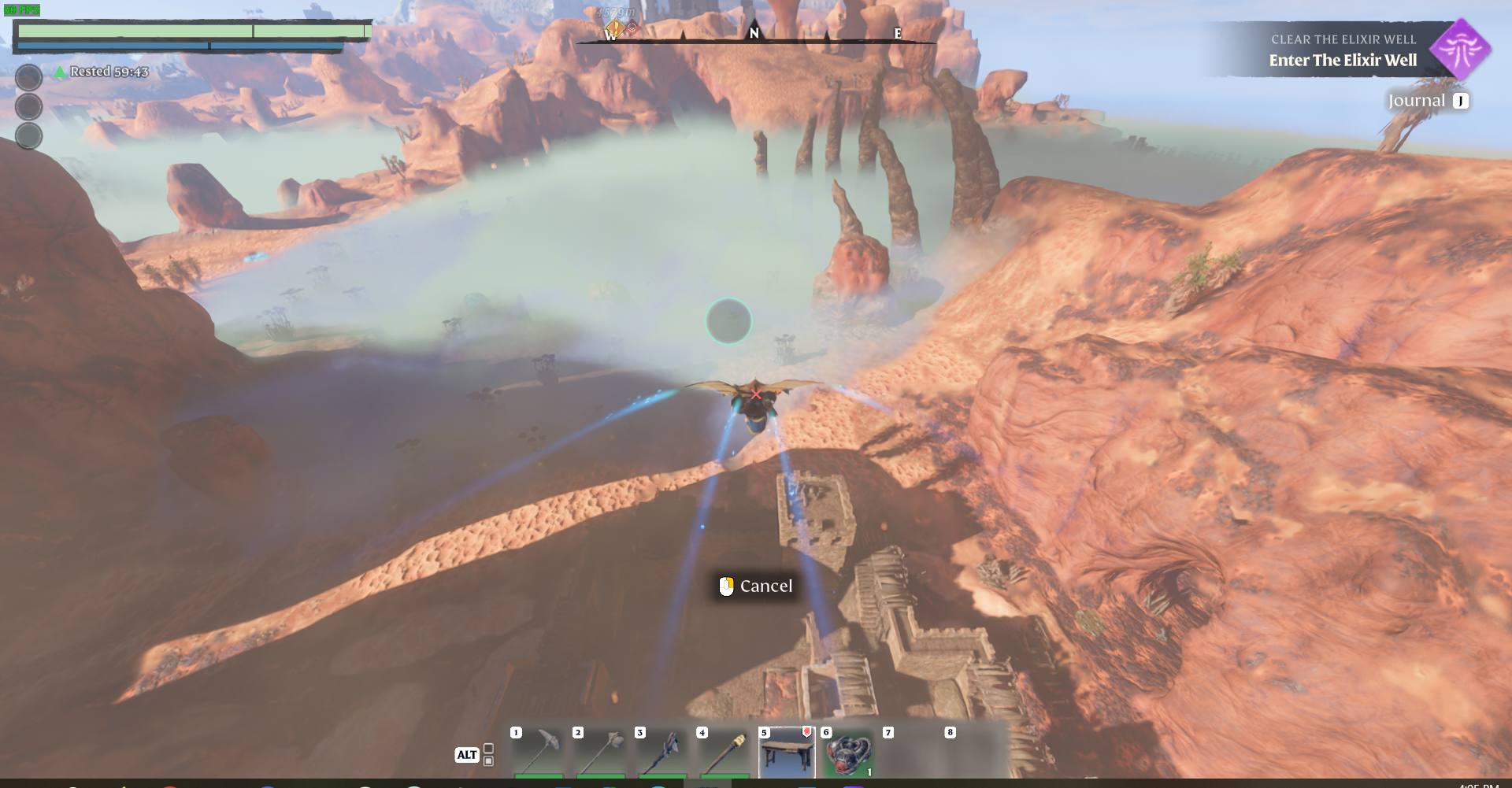 Equip the Ghost Glider and explore the vast expanse of Enshrouded from above.