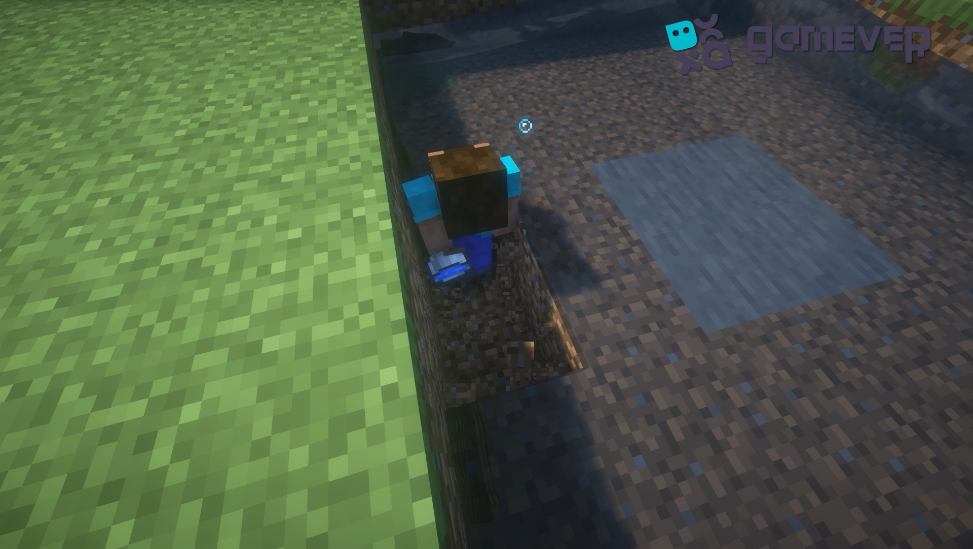 Digging a collection pit