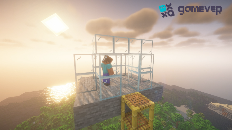 Platform with room above the farm