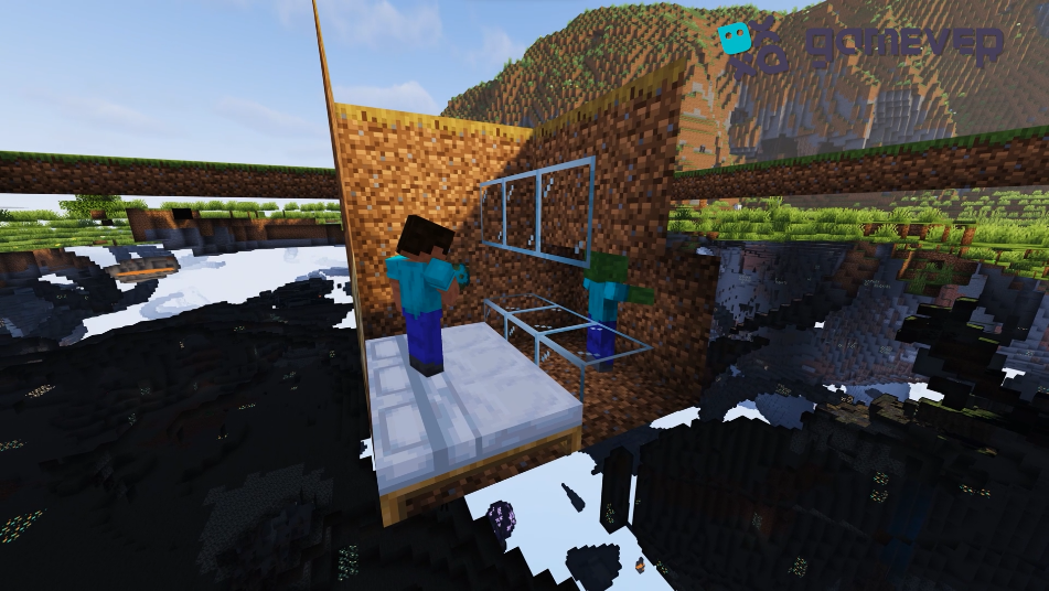 Setting up a glass fence for the zombie