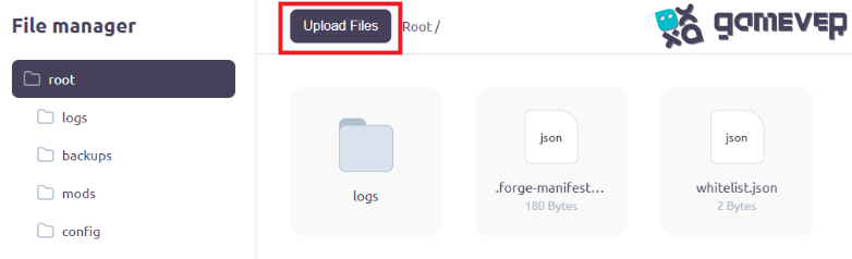 Uploading the new file