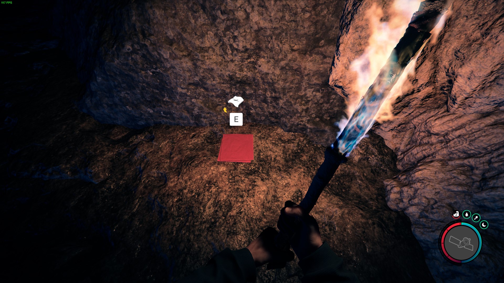 Scavenge cloth from caves and campsites.