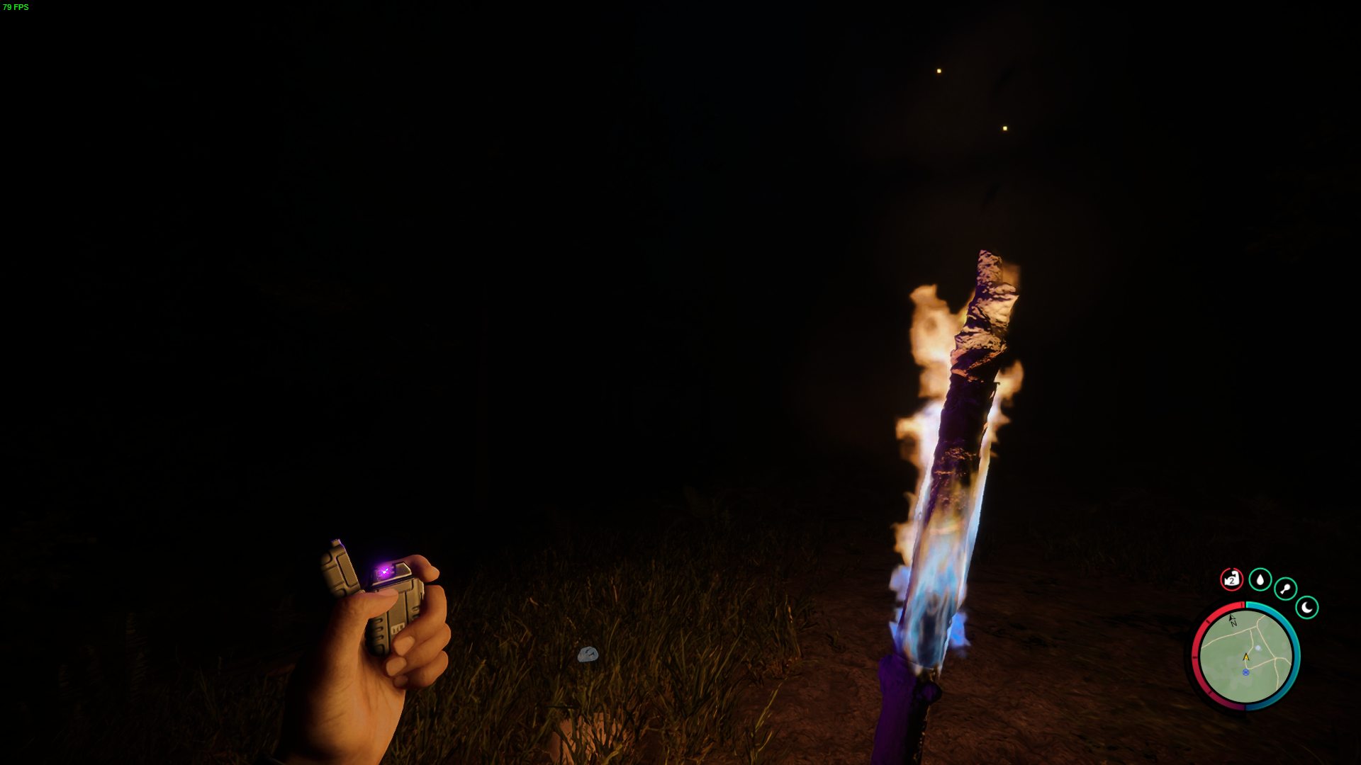 Craft torches for safer exploration.