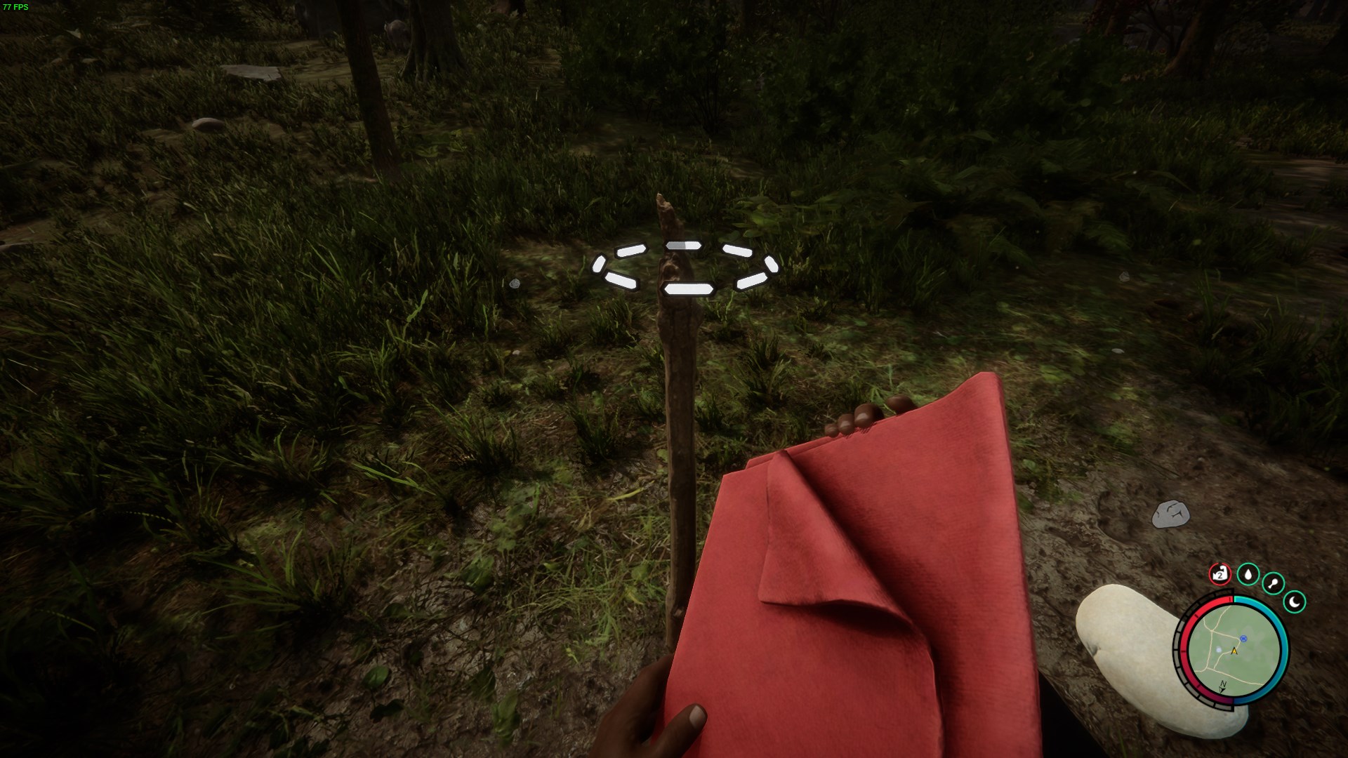 Craft and place standing torches for navigation.