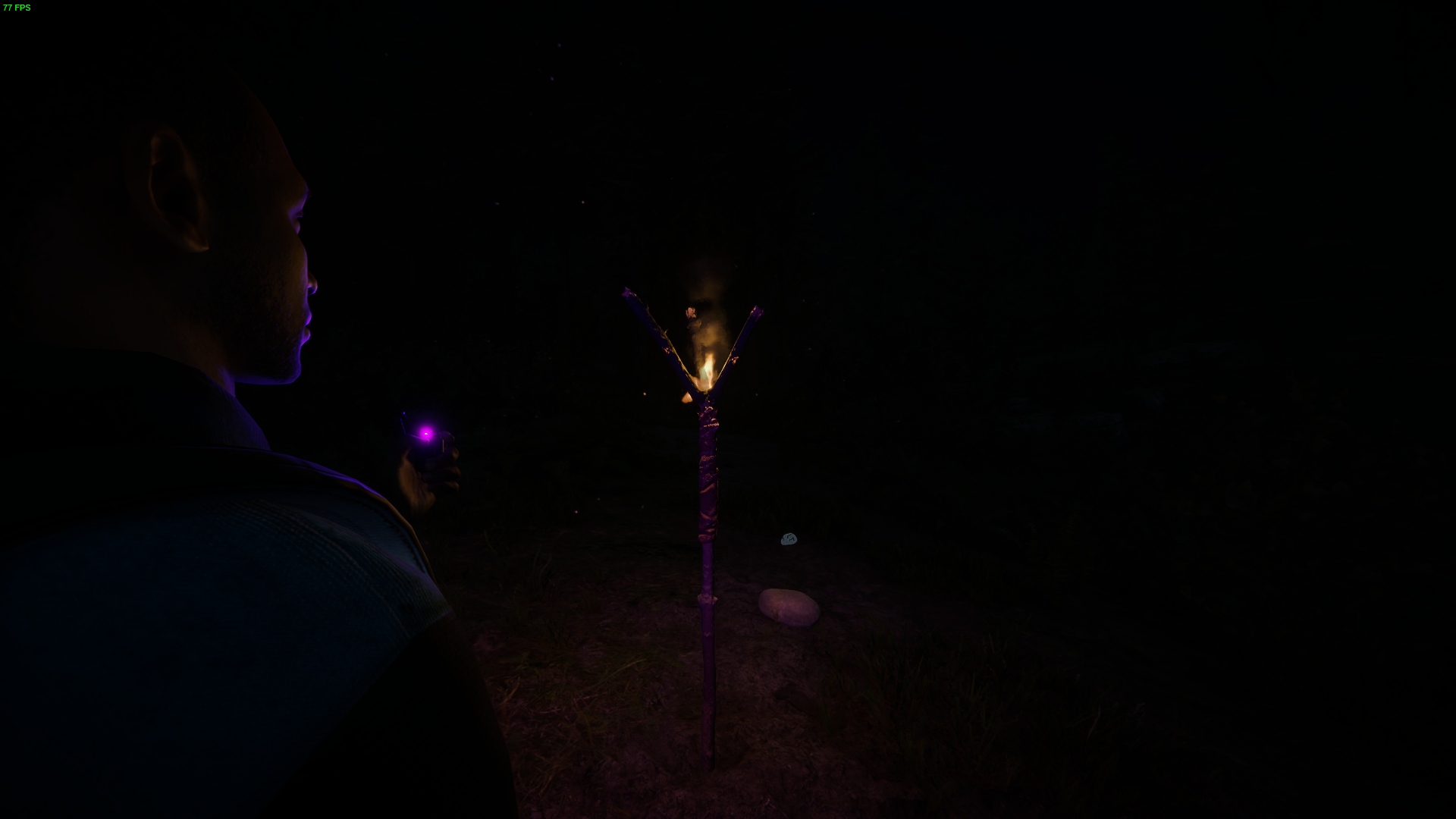 Use torches to ward off dangers in the dark.