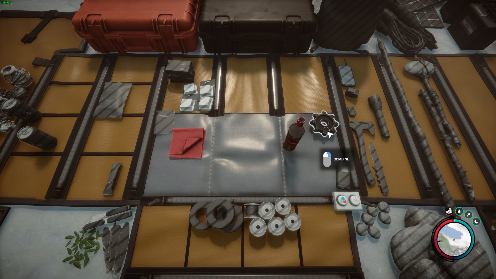Combine cloth and a vodka bottle to make a Molotov.
