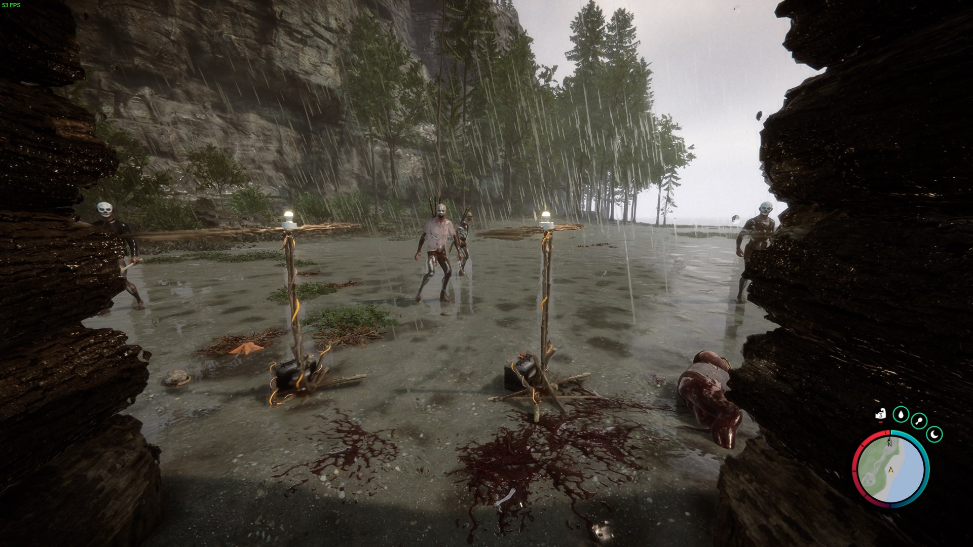 Watch as enemies approach and get pulverized by the spinning wings.