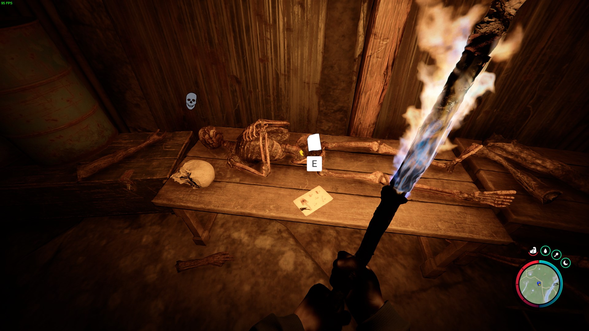 Explore the basement to find the blueprint.