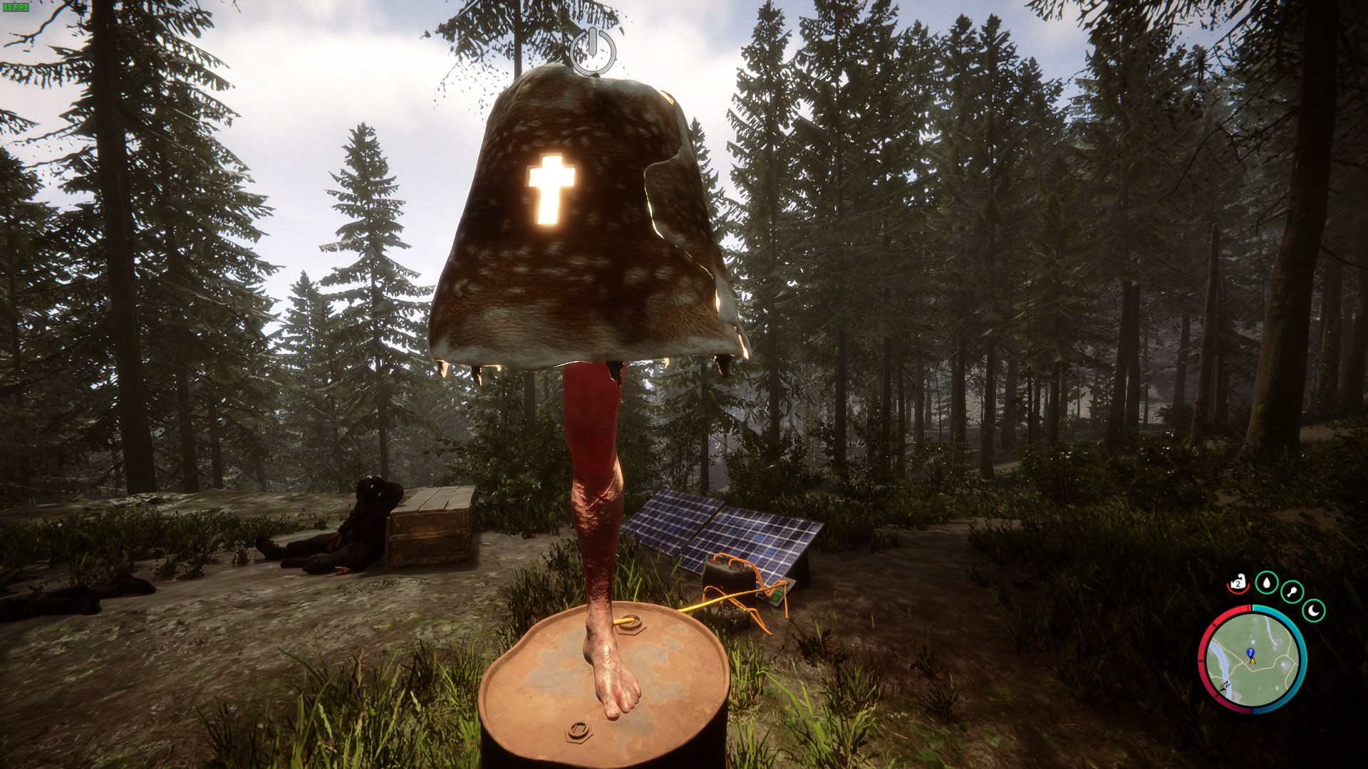 Placing the Leg Lamp strategically within the base for optimal lighting.