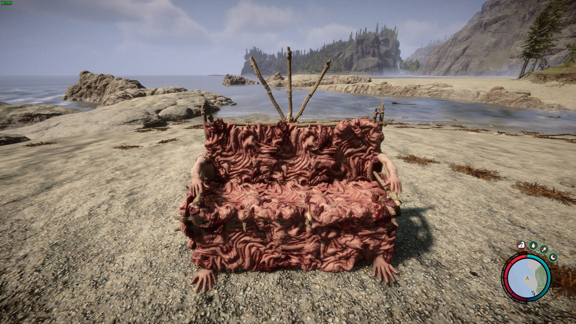 Enjoy a seat on the completed Gore Couch.