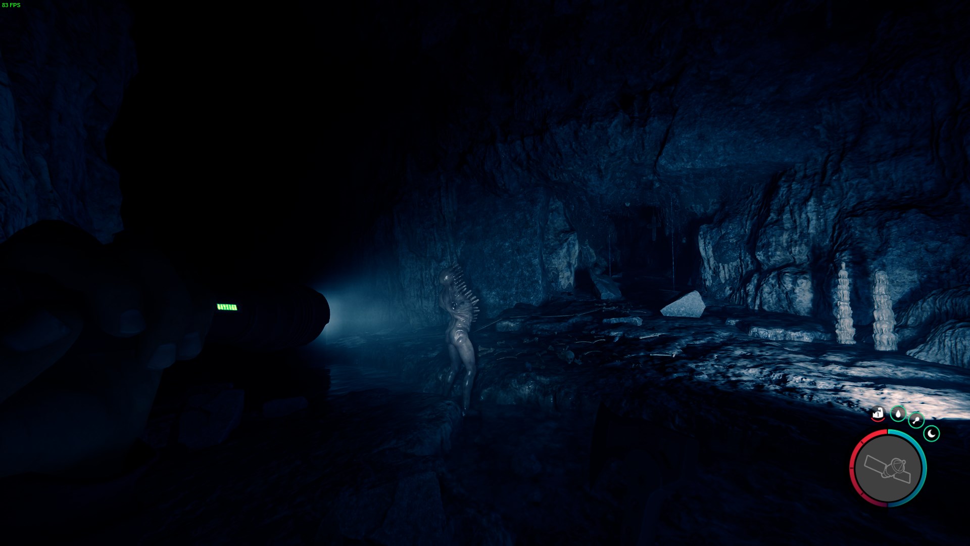 The right turn that leads to the valuable Stun Gun, hidden in the dark. 