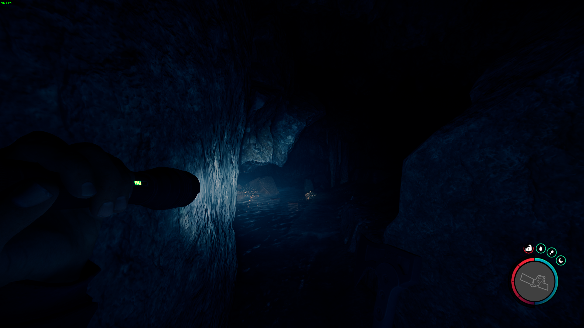 Prepare enough batteries and air tanks before you go deep to the cave.