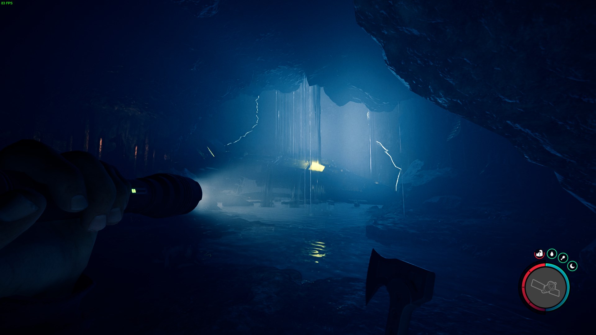 The artifact is located within the starship.