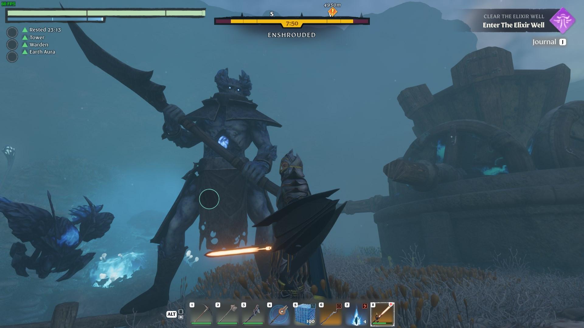 Face the Fell Thunderbrute guarding the Shroud Root.