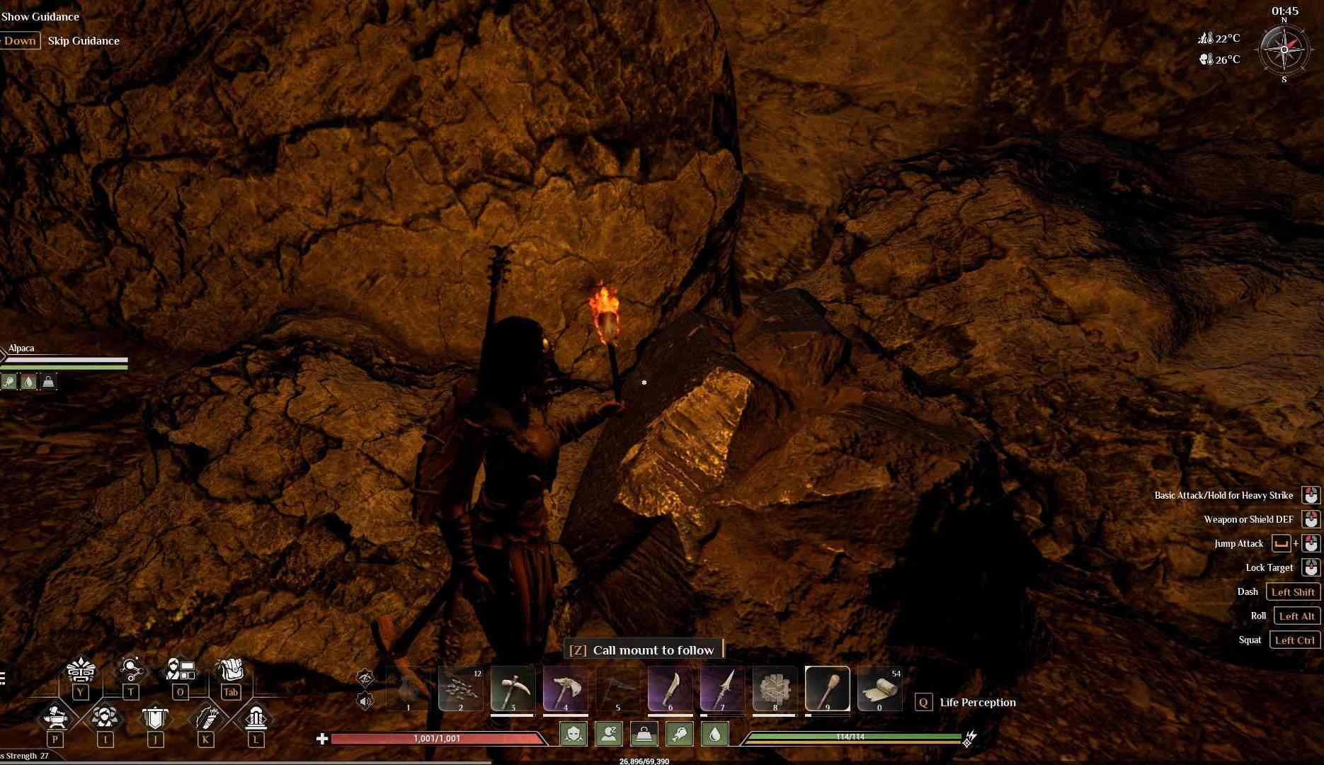 Search further south from your initial spawn point for tin deposits near the Guardian Flint Tribe.