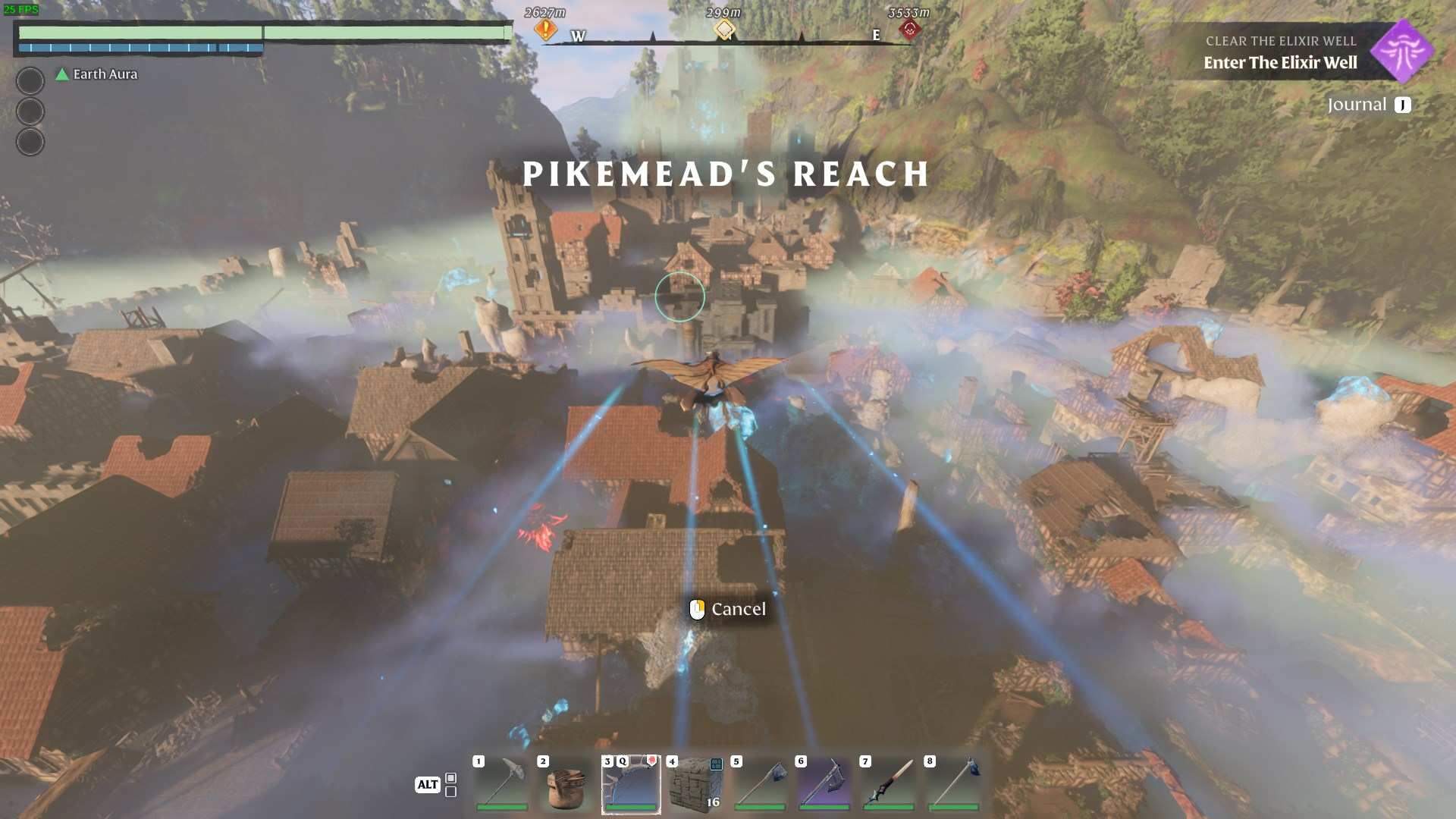 Navigate through shrouded areas to reach the Fell Wispwyvern boss.