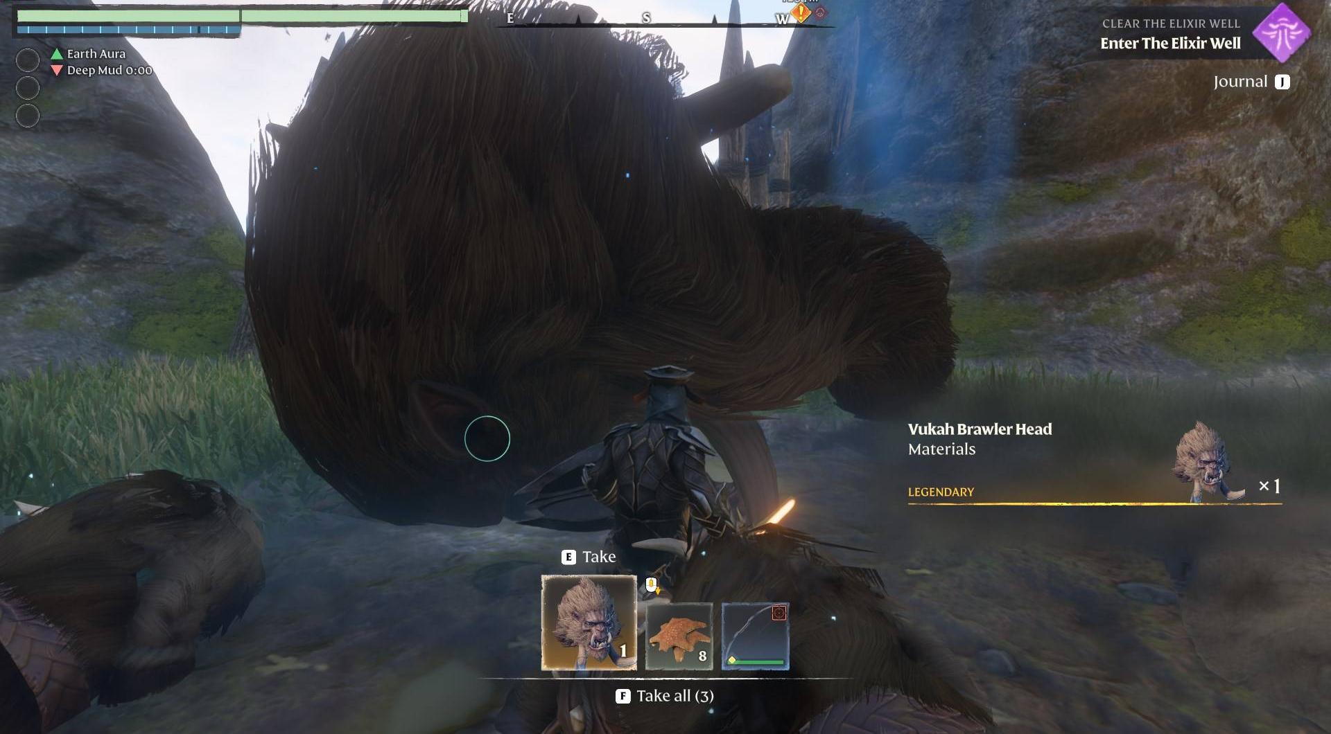 Claiming the prized Vukah Brawler Head as a trophy.