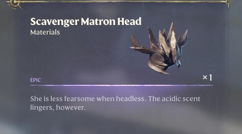 The Scavenger Matron is the Boss of all Scavengers in Enshrouded.