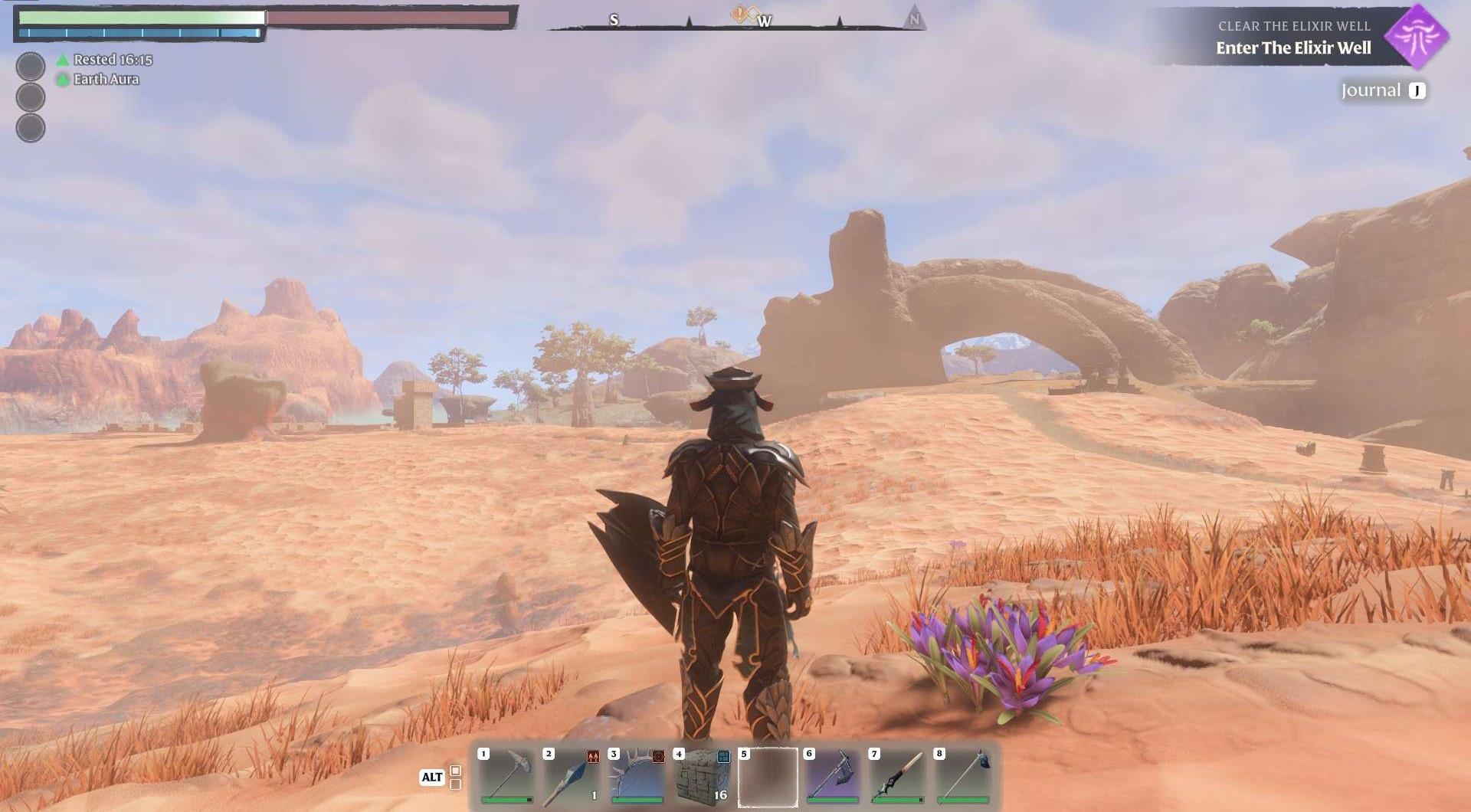 Navigate through the Kindlewastes biome.