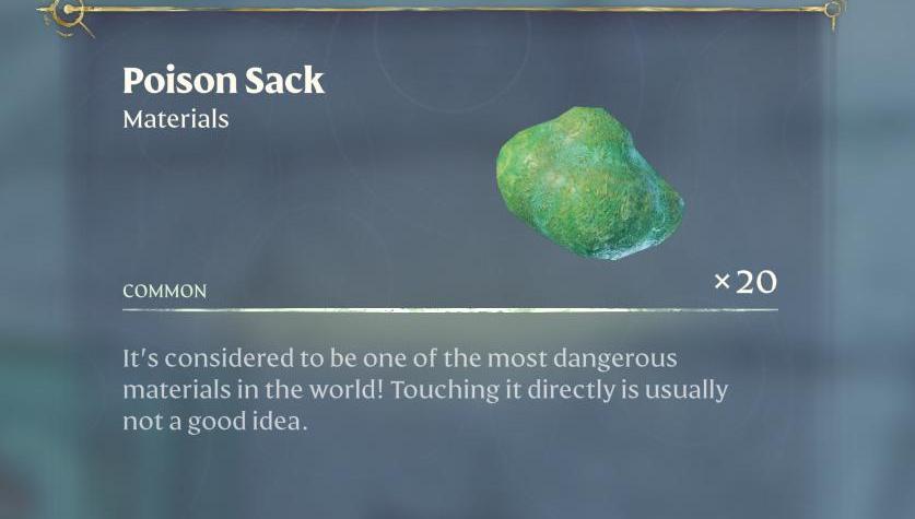 Find Poison Sacks in Enshrouded by defeating specific enemies.