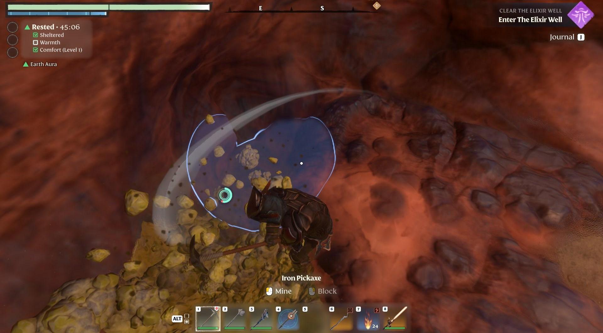 Enhance your mining efficiency by unlocking skills like Mason and Miner.