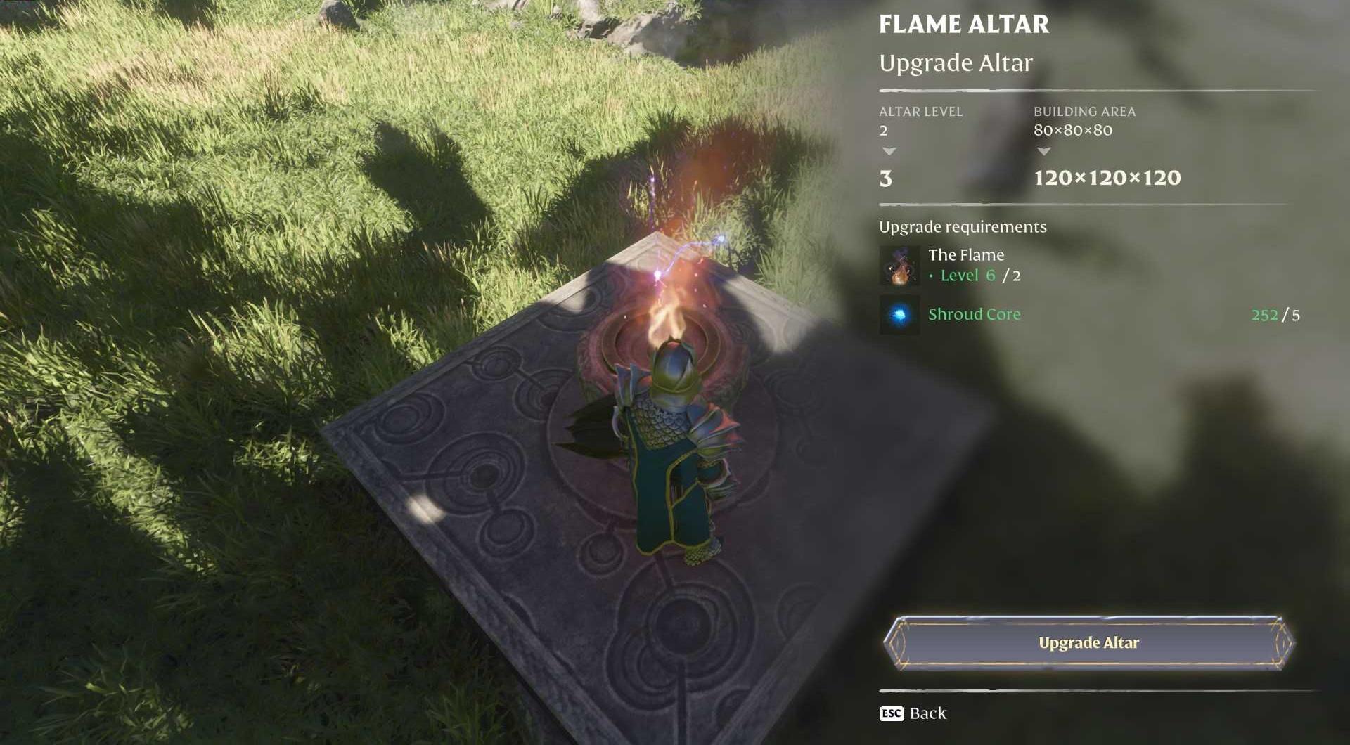 Flame Altar is the center point of your bases.