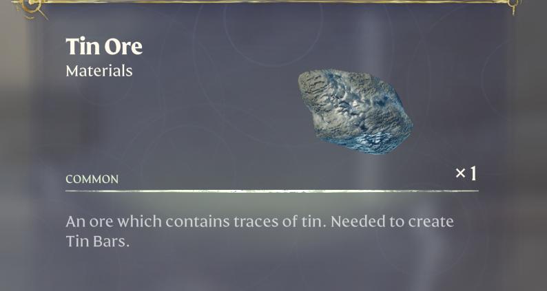 Mine Tin Ore.