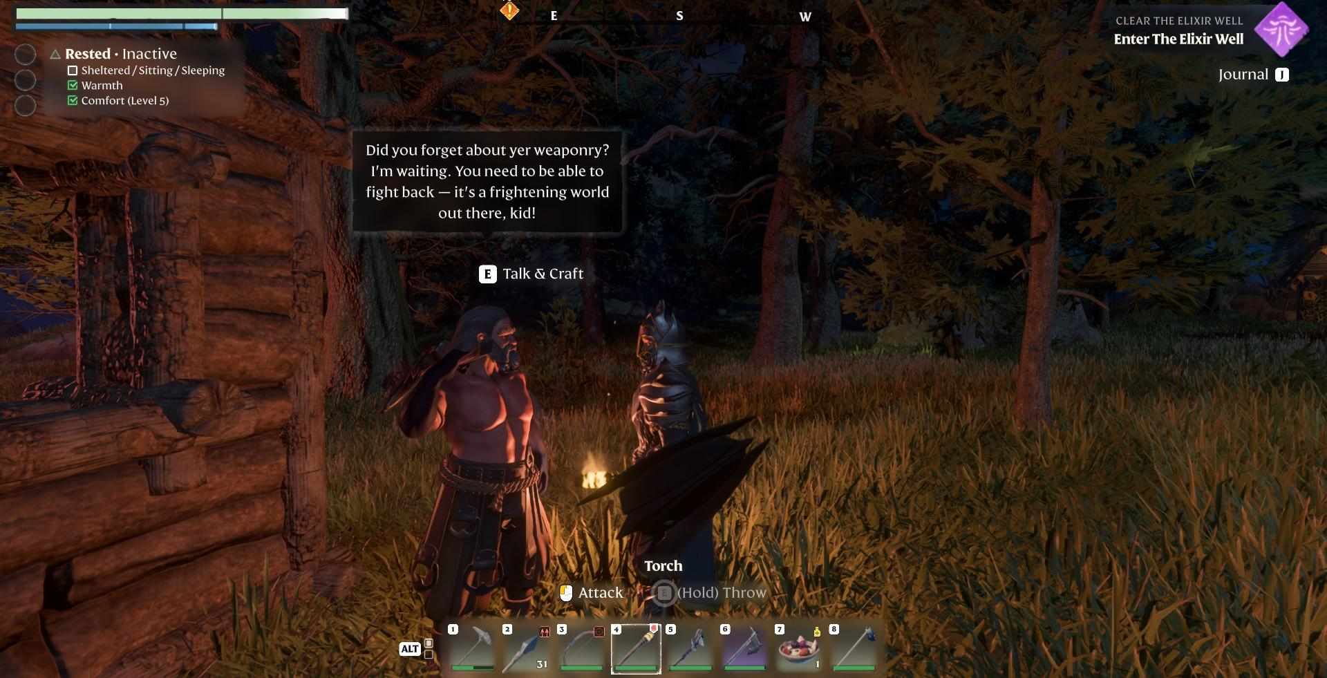 Complete the quest to find the Sleeping Survivor.