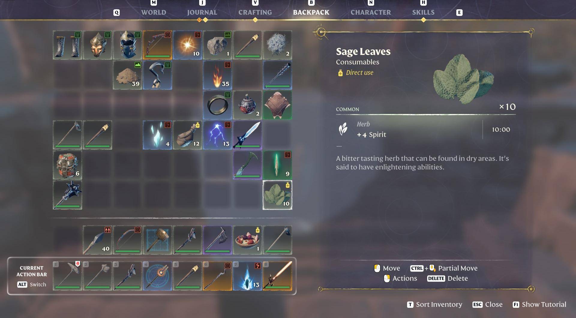 Upgrade your Flame Altar for access to Sage Leaves.