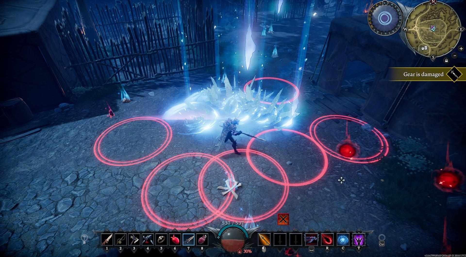 Watch for Keely's tells and dodge her freezing barrage in V Rising.
