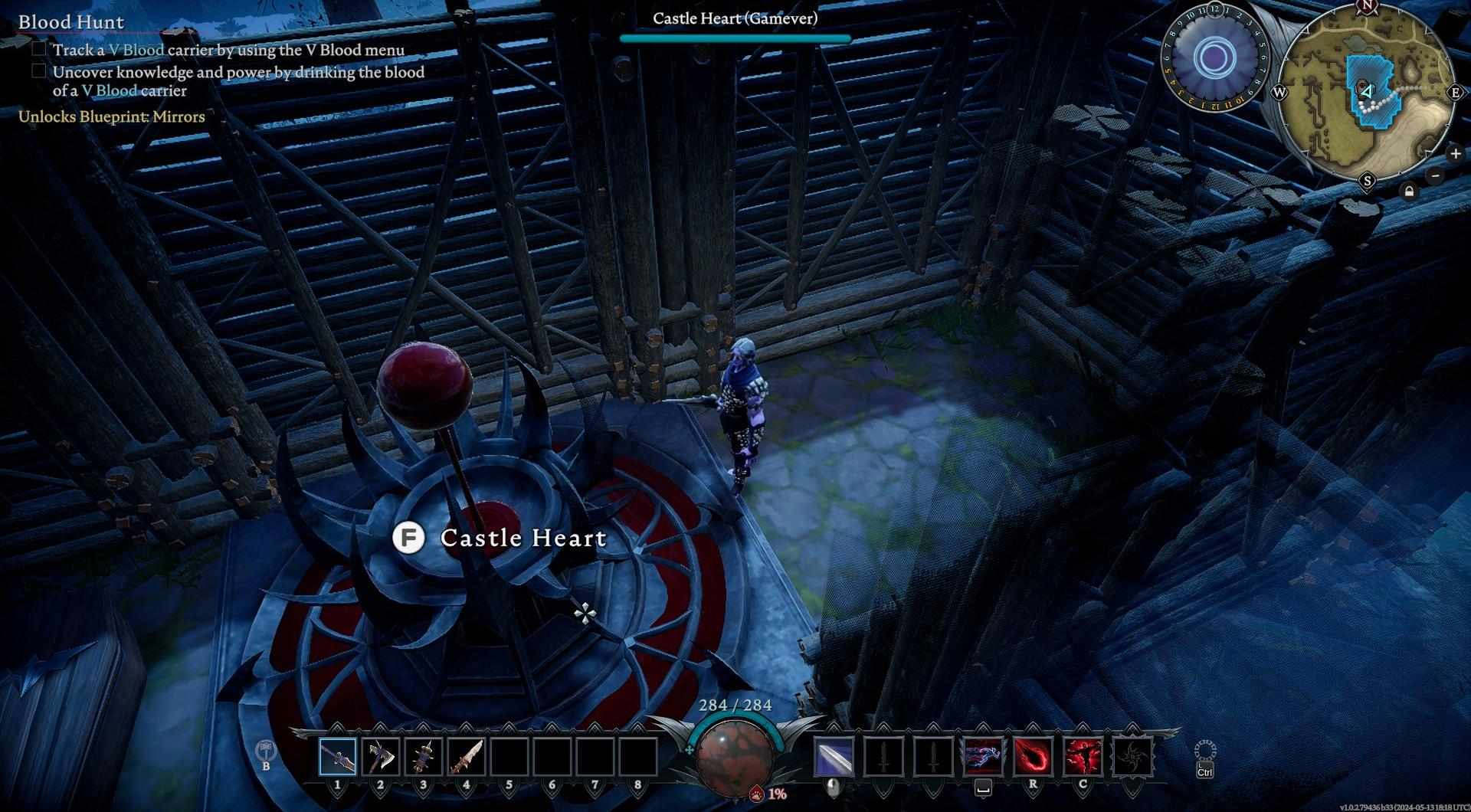 Upgrade your Sawmill in V Rising for faster refinement.