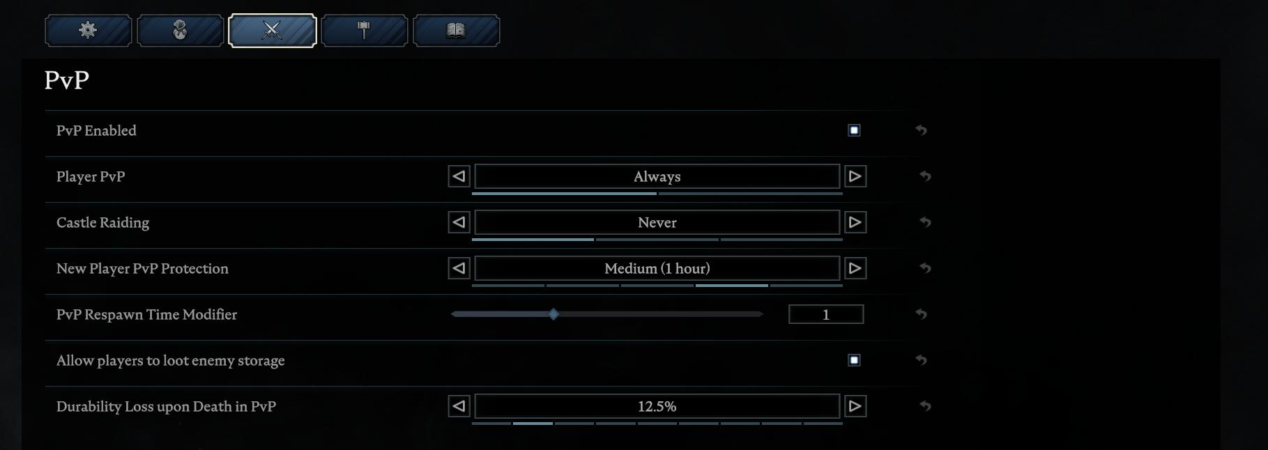 Fine-tune loot drops and crafting costs in V Rising.