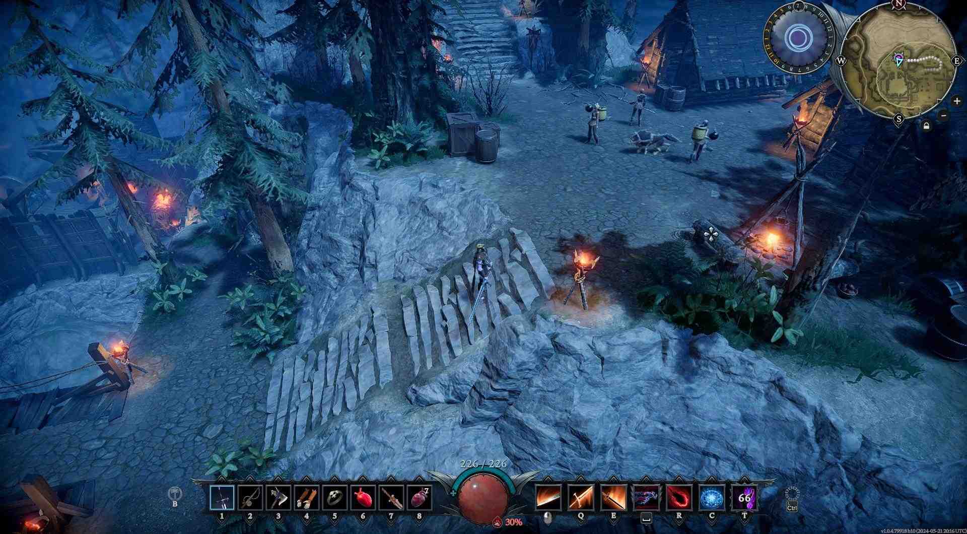 Sweep through the Bandit Stronghold in V Rising.
