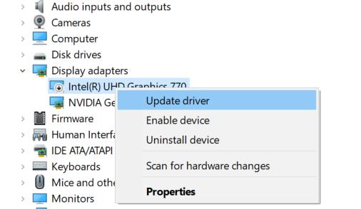 Keep graphics card drivers up to date.