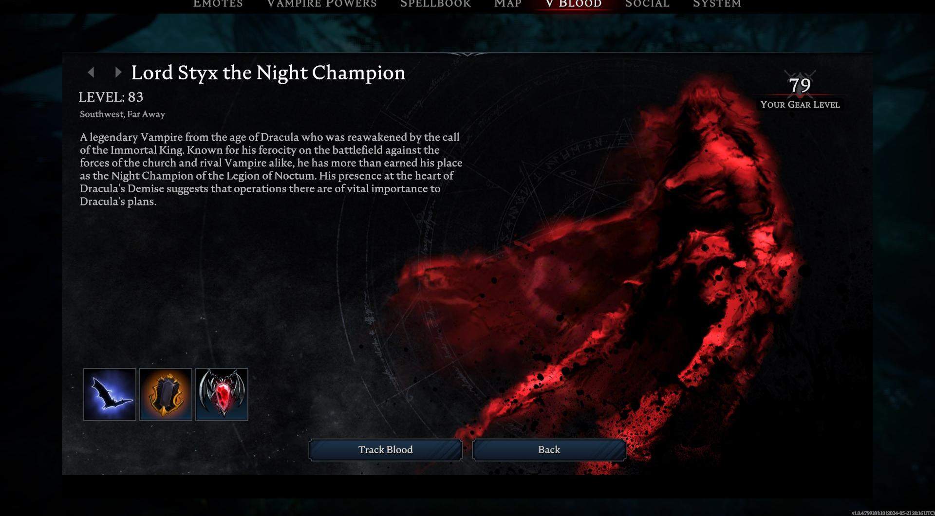 Level up to 76 to hunt the Lord Styx, the Boss in V Rising.