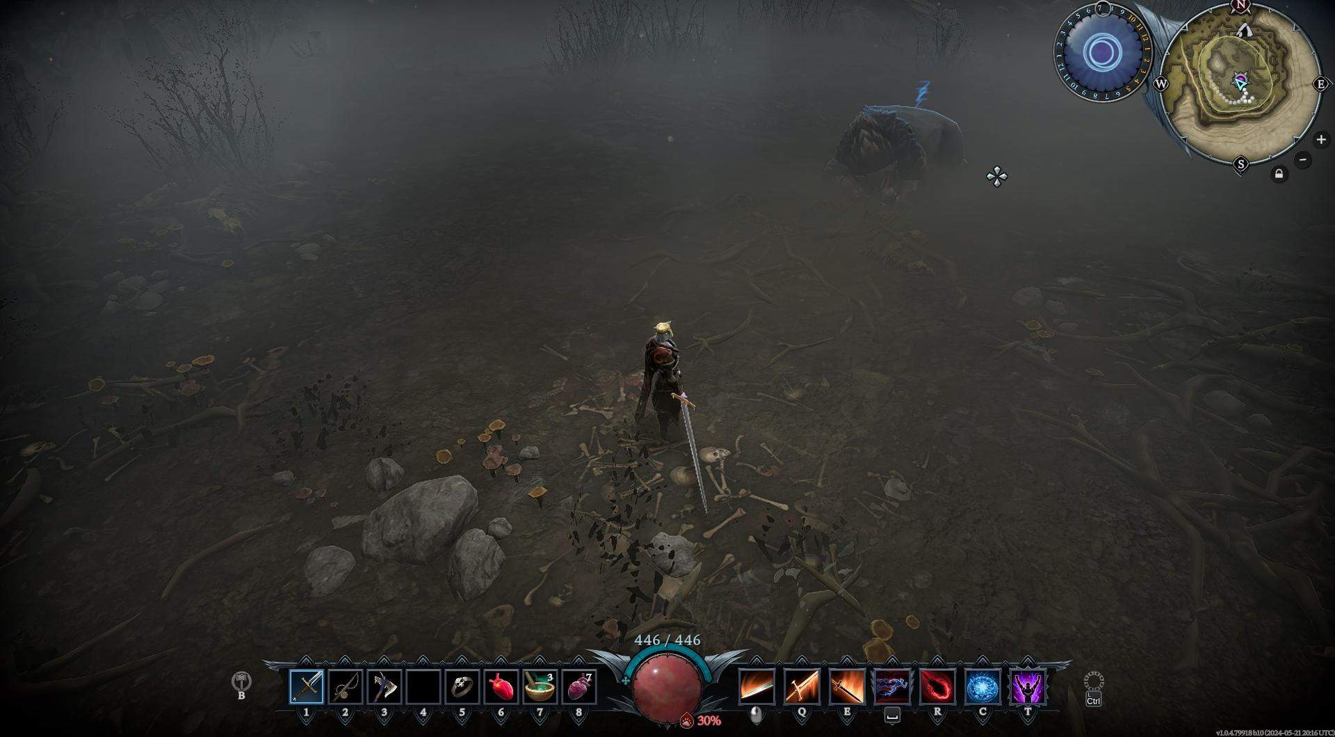 Utilize defensive spells for protection in V Rising.