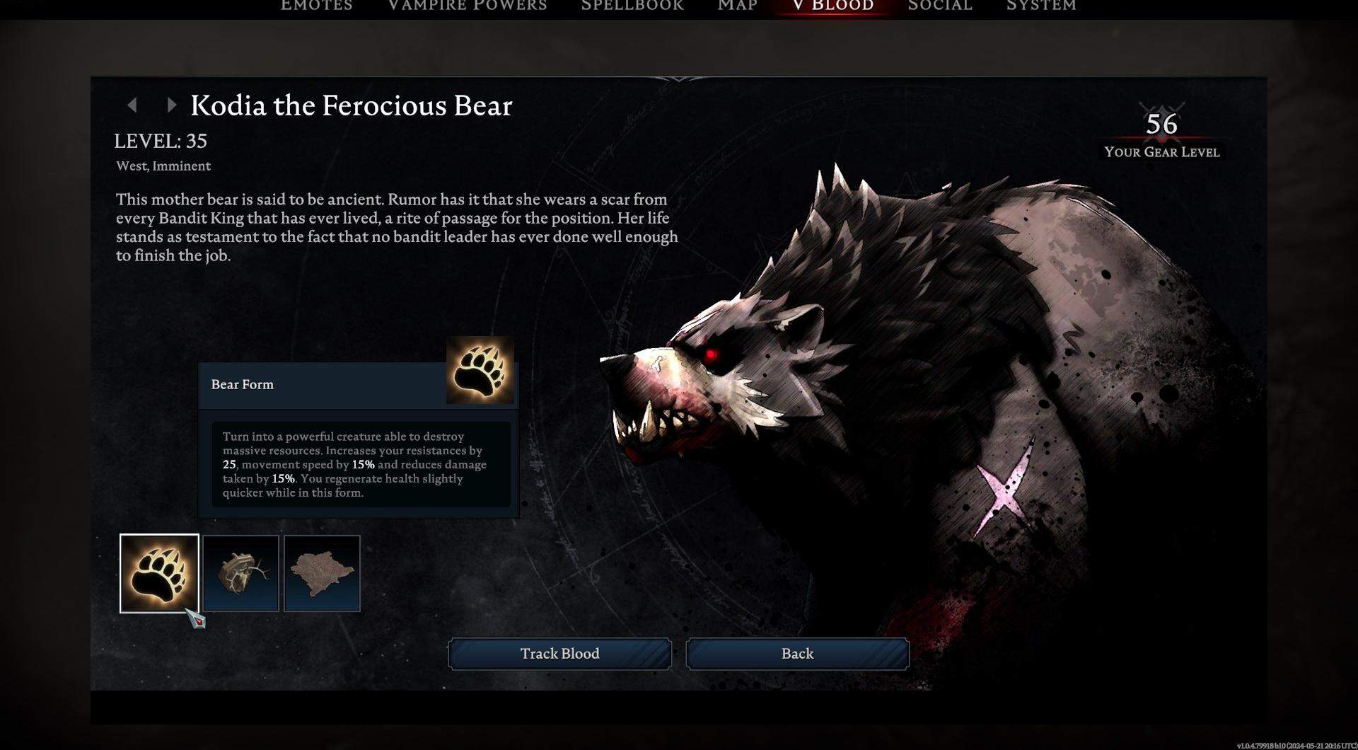 Learn the Ferocious Bear's attack patterns in V Rising.