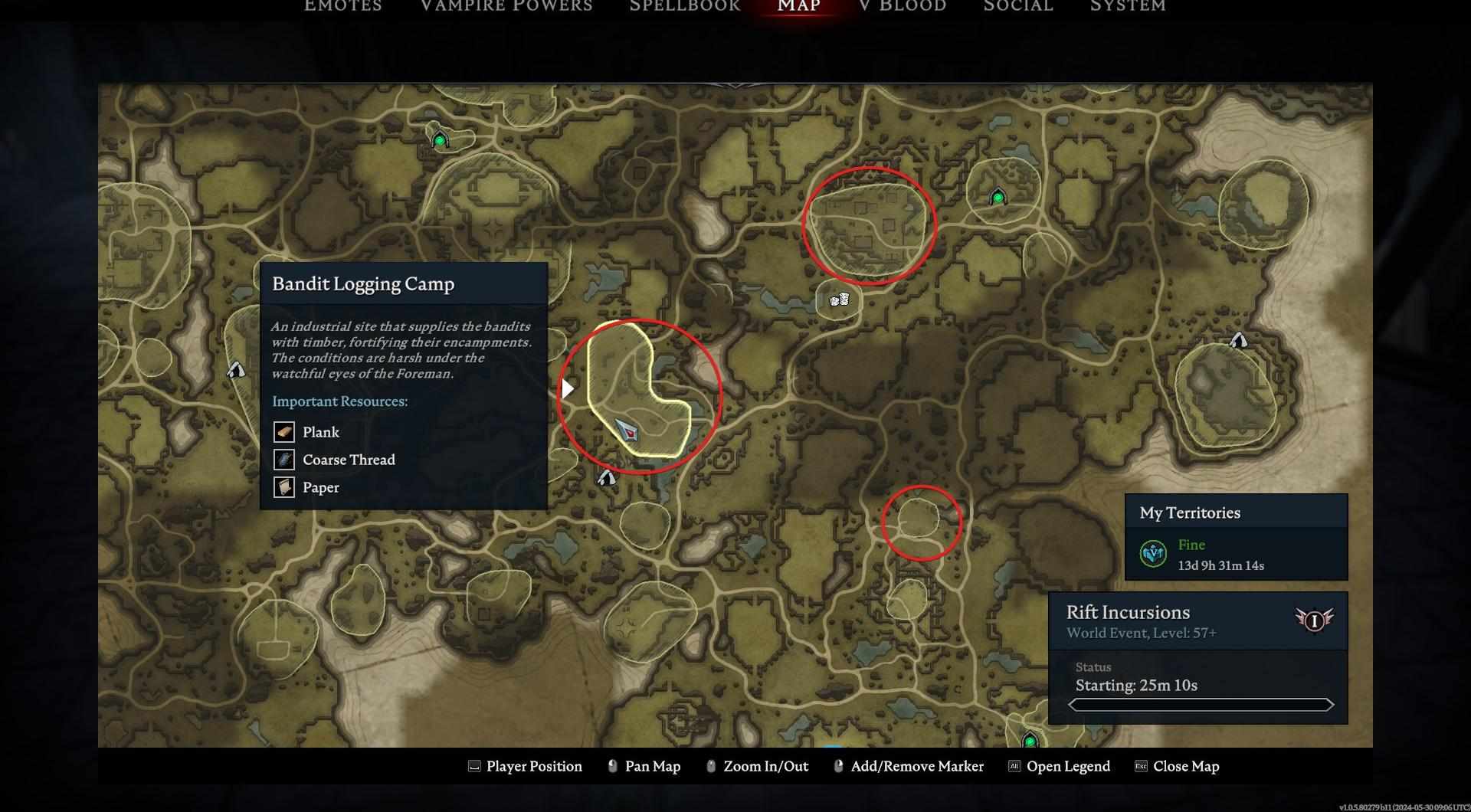 Explore Bandit Camps for valuable loot in V Rising.