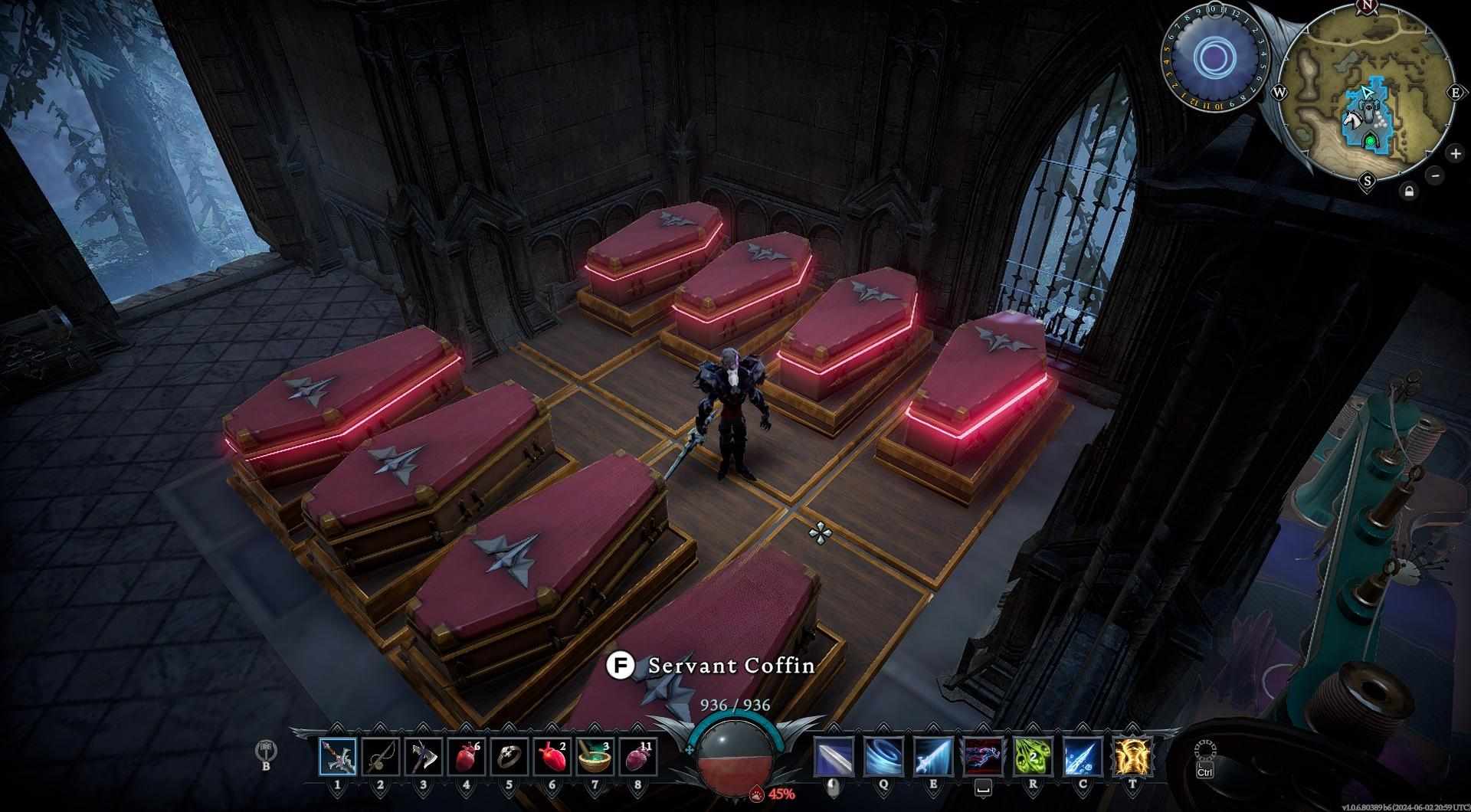 Command an army of darkness with Servant Coffins crafted from Greater Blood Essence in V Rising!