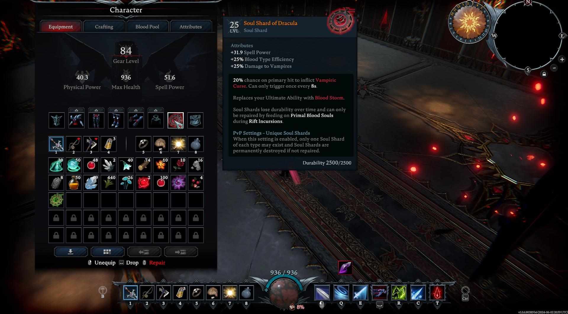 Soul Shard of Dracula is the symbol of your power in V Rising.