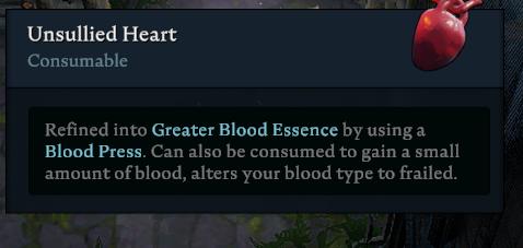 Gather Unsullied Hearts for powerful crafting in V Rising!