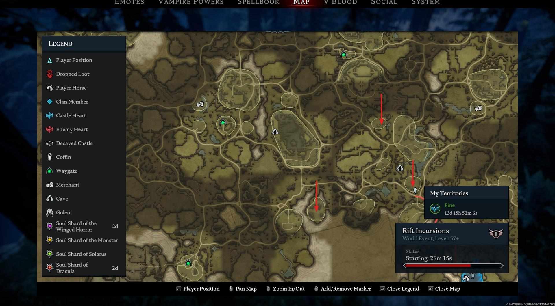 Explore the three Wolf Dens for clues in V Rising.