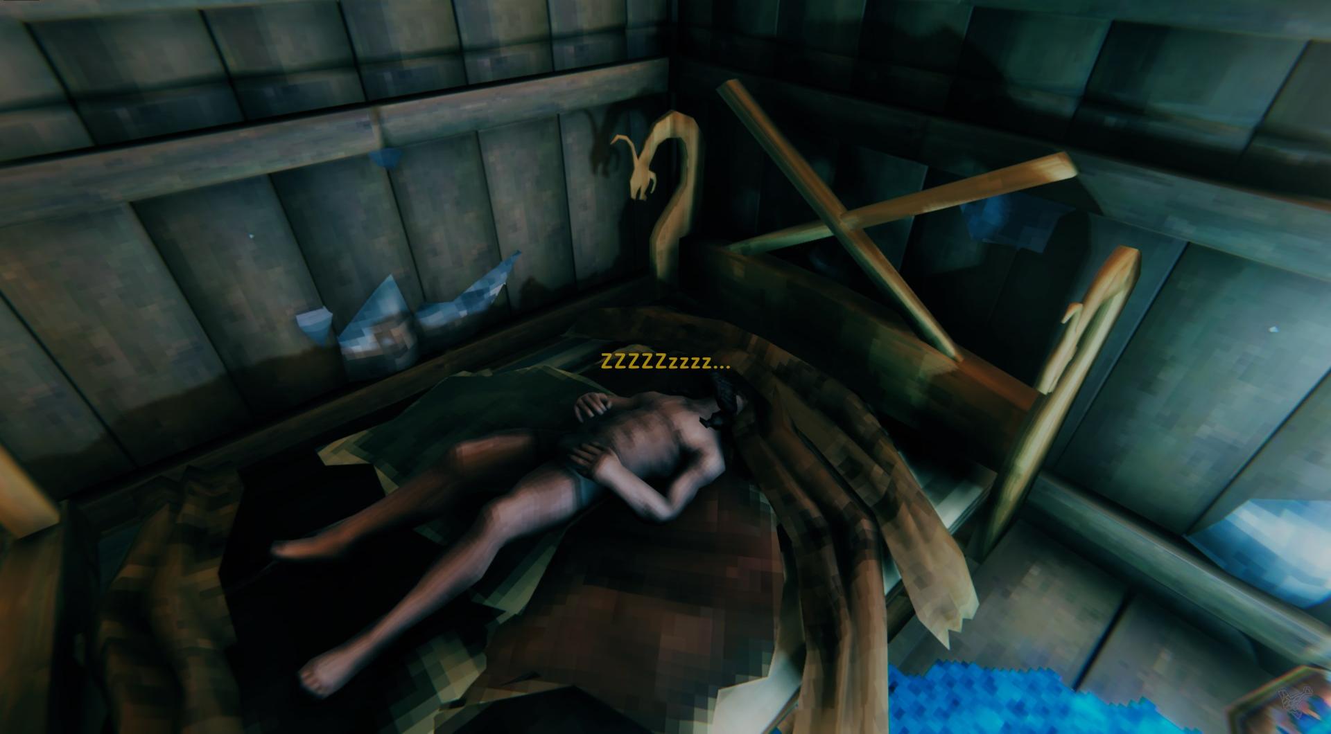 Time your sleep for afternoon or night in Valheim.