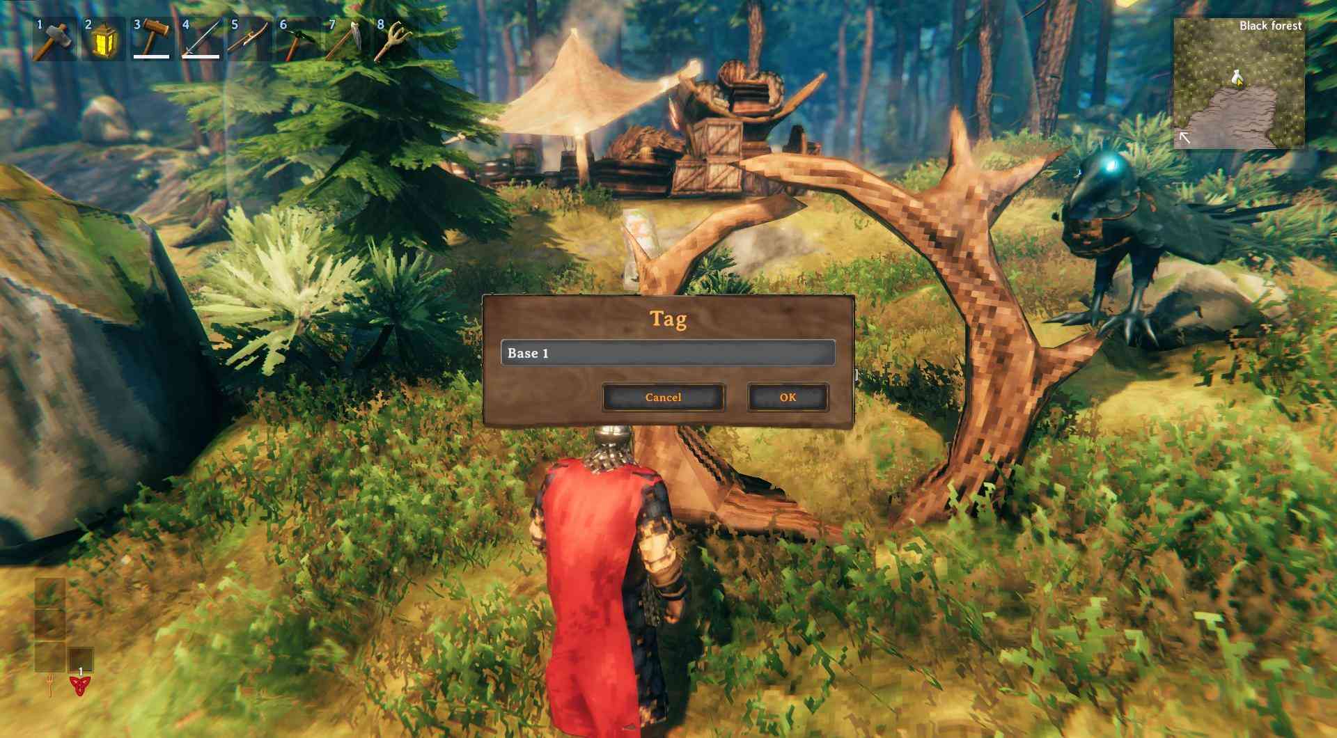 Stelle sicher, dass beide Portale in Valheim übereinstimmende Tags haben.